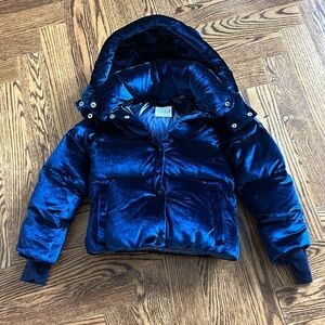 SAM Girls Sophia Velvet Down Jacket - Size 8